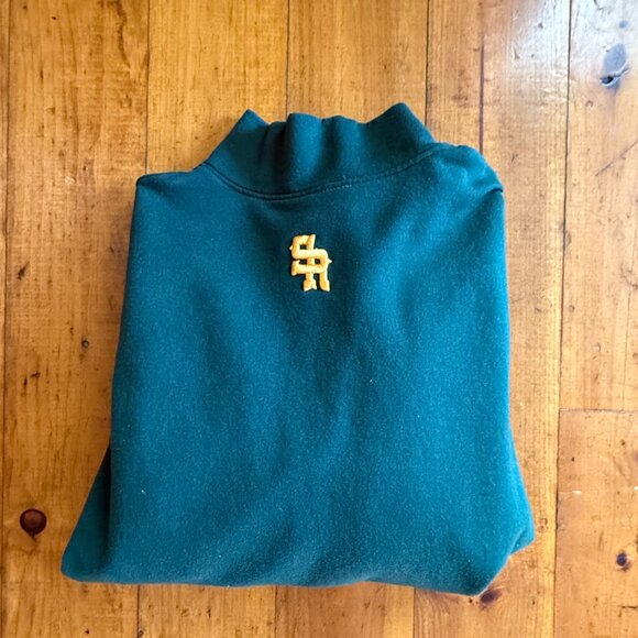 Not My First Rodeo Green Zip-Up Sweater - Picture 4 of 4